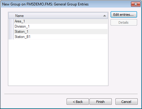 General Group Entries